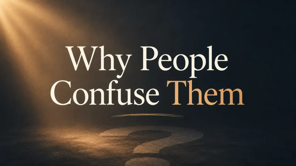 Why People Confuse Them