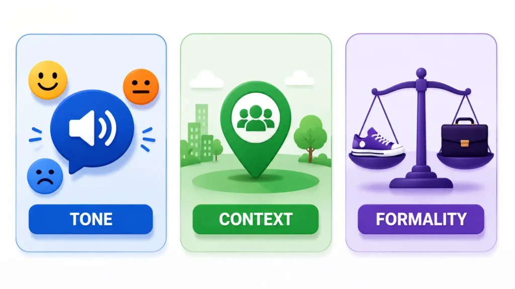 Tone, Context, and Formality