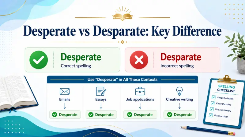 Desperate vs Desparate_ Key Difference