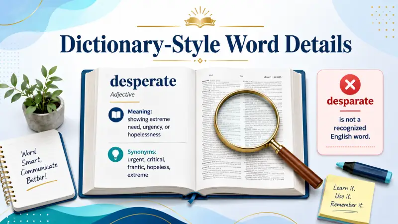 Dictionary-Style Word Details