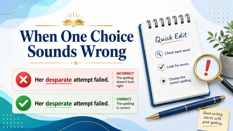 When One Choice Sounds Wrong