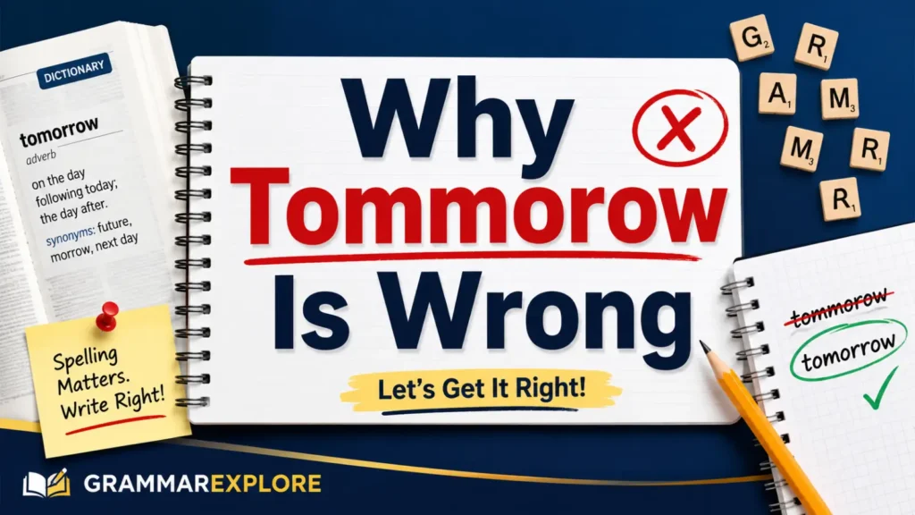 Why Tommorow Is Wrong