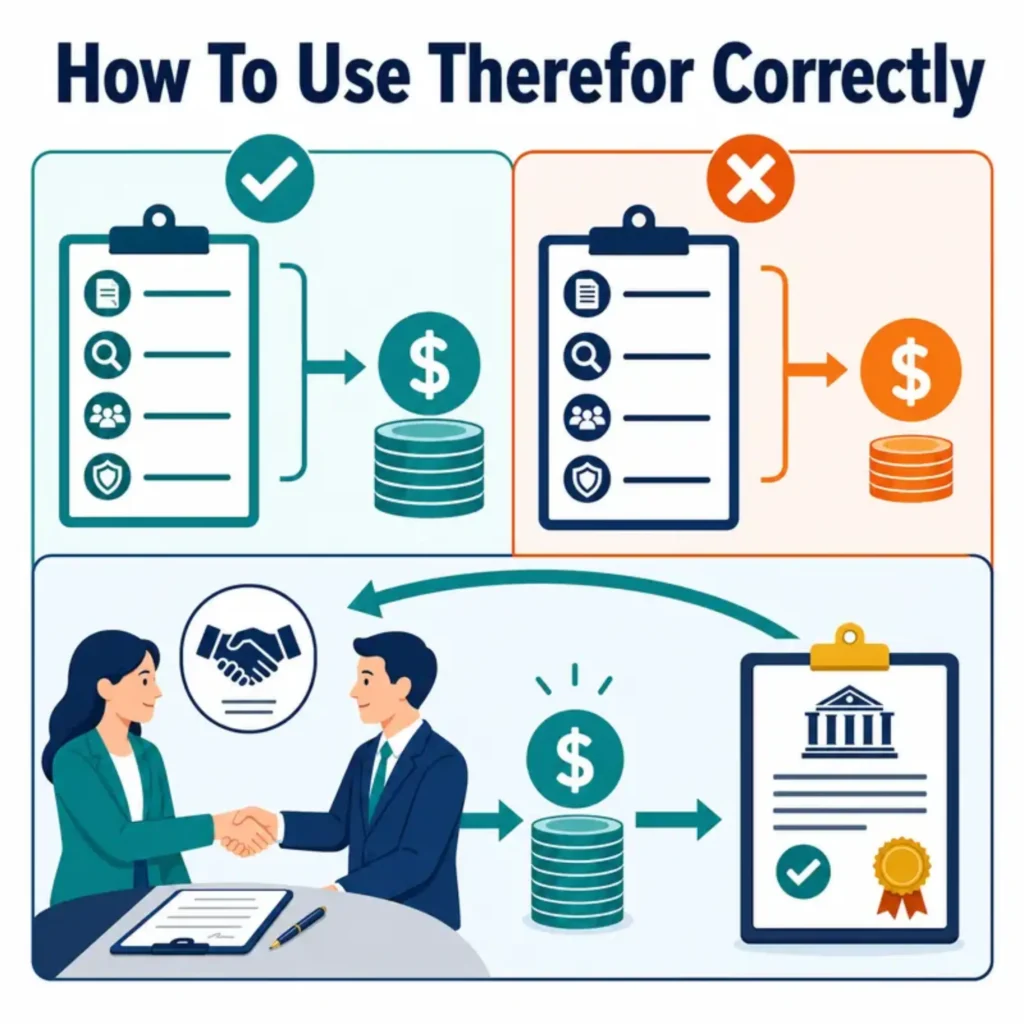 How To Use Therefor Correctly