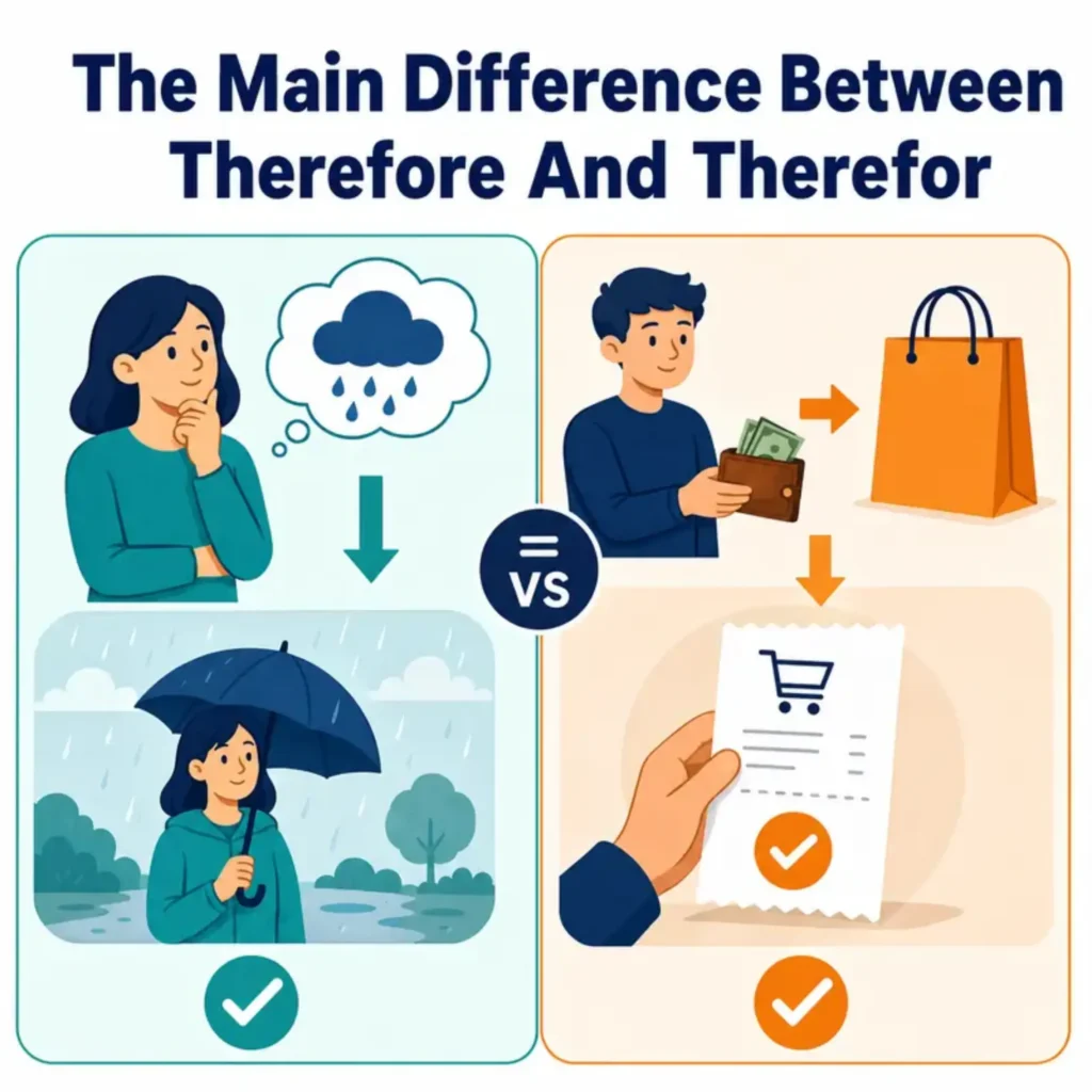 The Main Difference Between Therefore And Therefor
