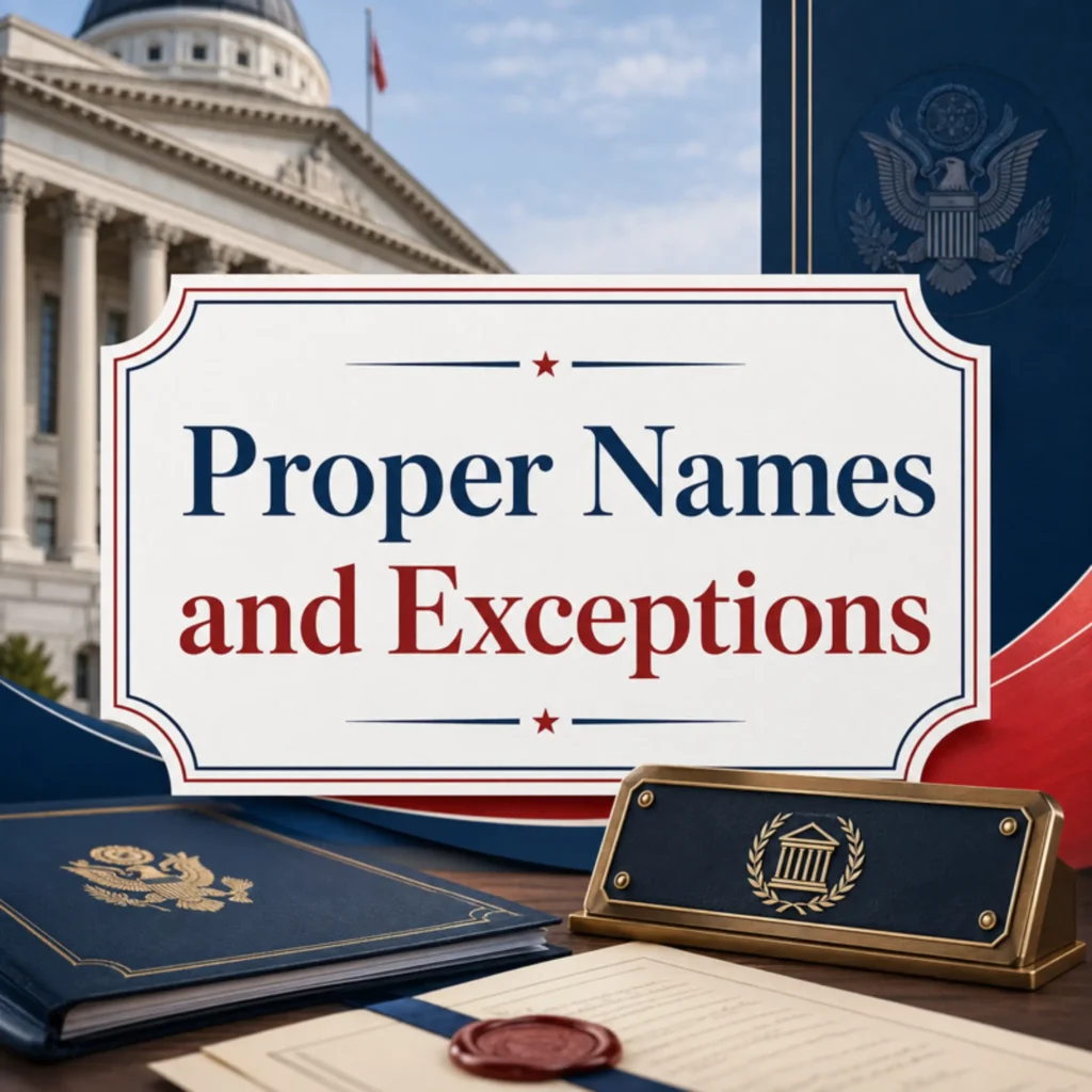Proper Names And Exceptions
