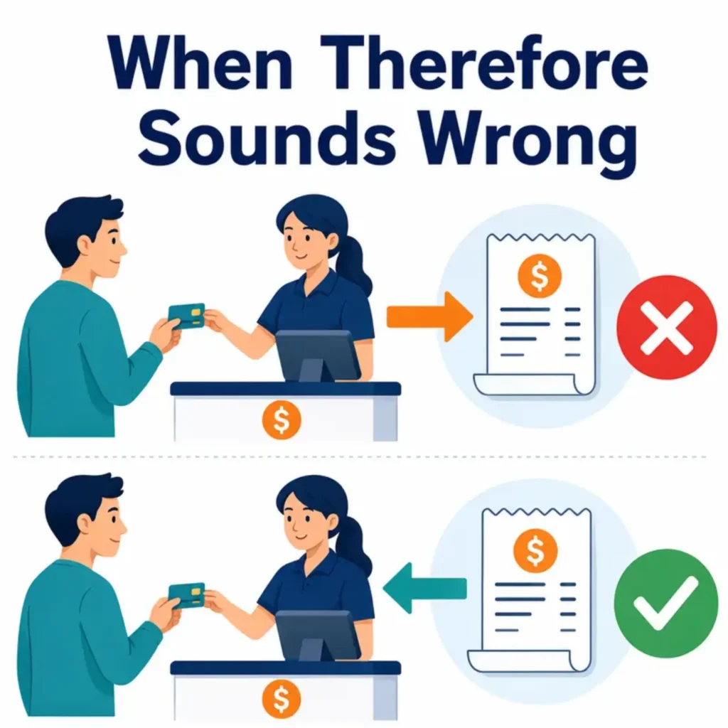 When Therefore Sounds Wrong
