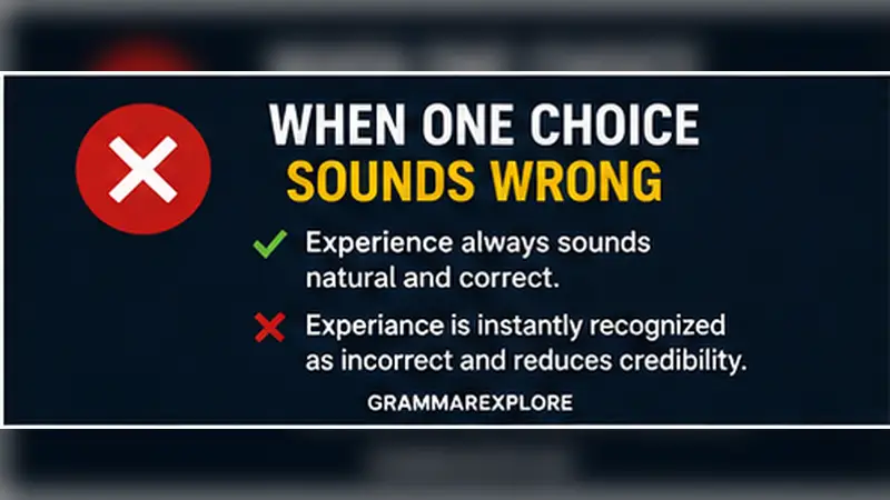 When One Choice Sounds Wrong