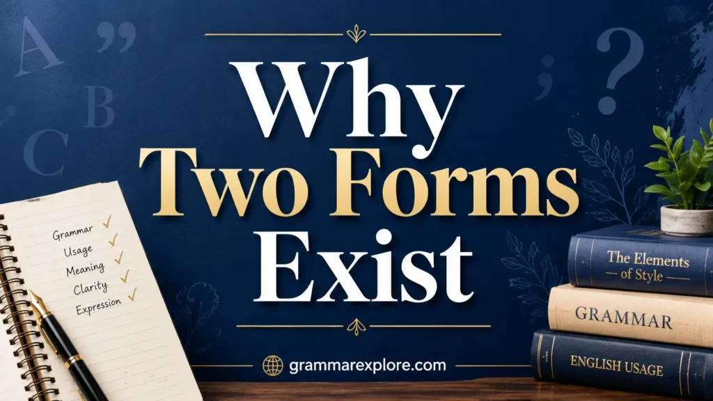 Why Two Forms Exist