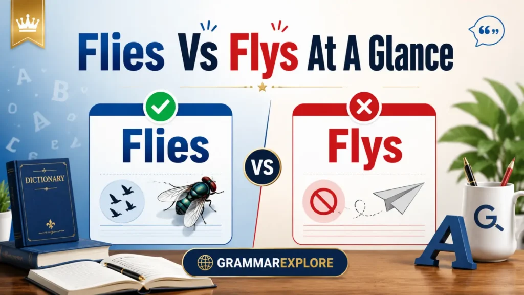 Flies Vs Flys At A Glance