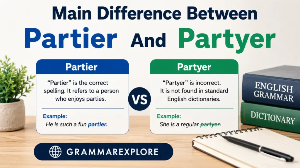Main Difference Between Partier And Partyer