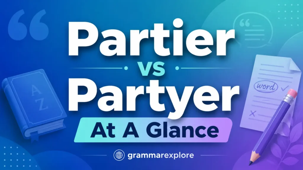 Partier vs Partyer At A Glance