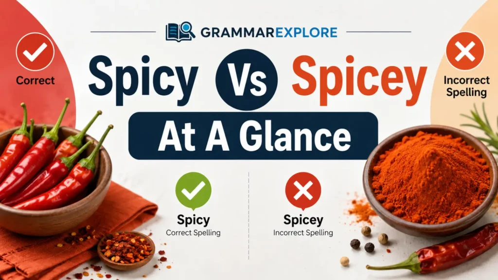 Spicy Vs Spicey At A Glance