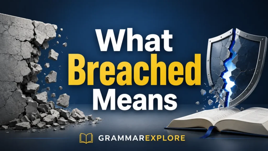 What Breached Means