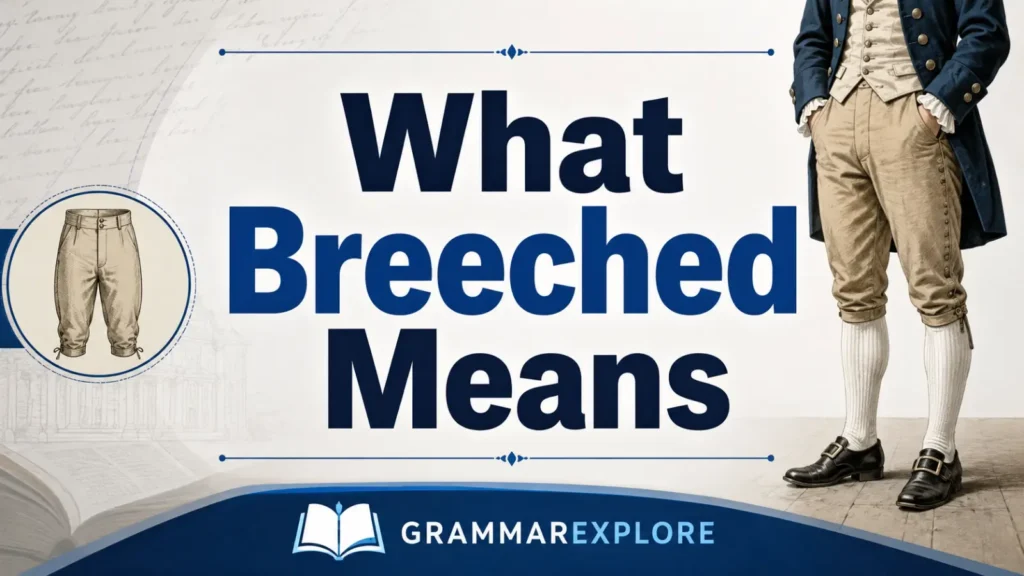 What Breeched Means