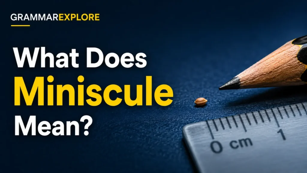 What Does Miniscule Mean_