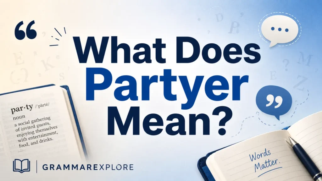 What Does Partyer Mean?