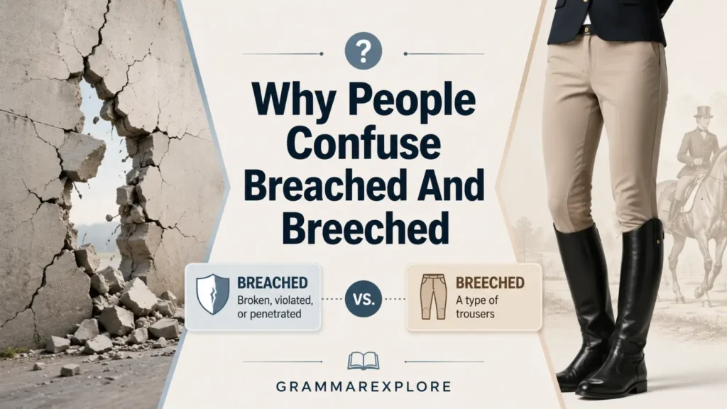 Why People Confuse Breached And Breeched