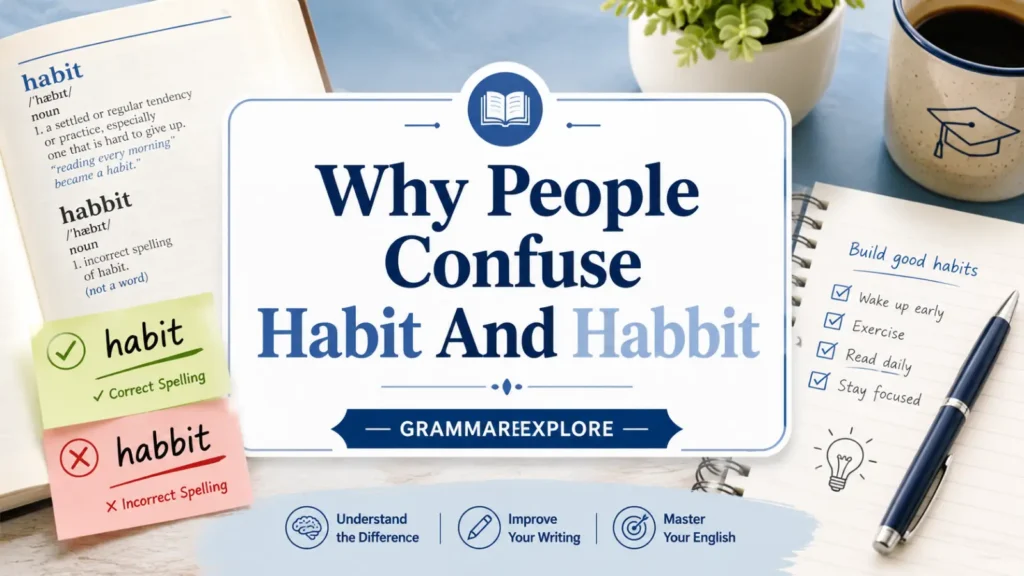 Why People Confuse Habit And Habbit