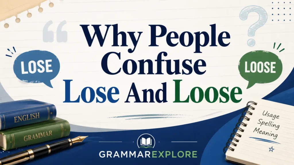 Why People Confuse Lose And Loose