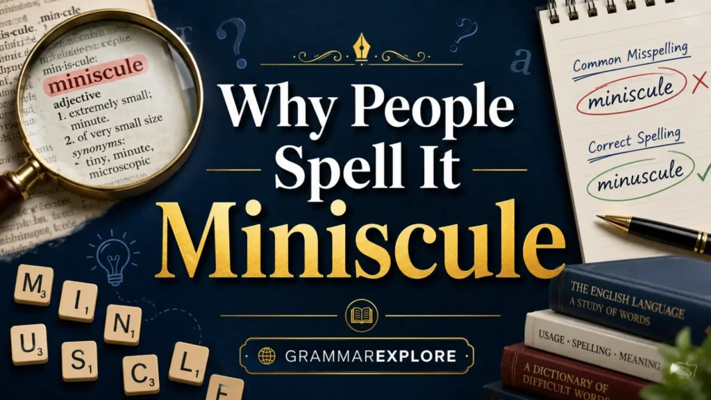 Why People Spell It Miniscule