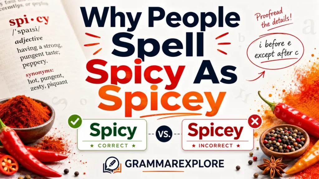 Why People Spell Spicy As Spicey