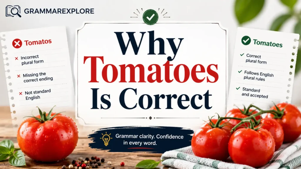 Why Tomatoes Is Correct