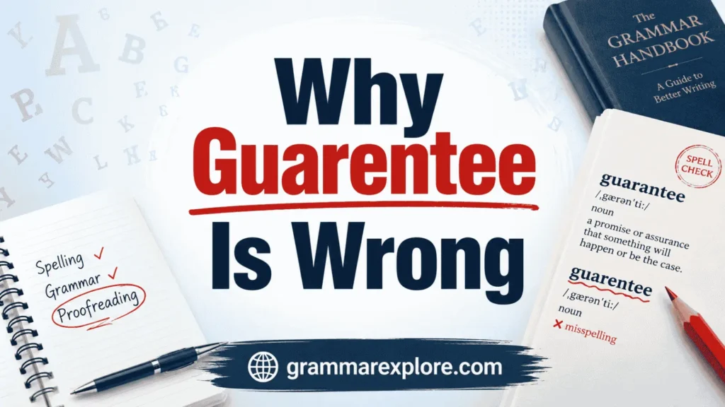 Why Guarentee Is Wrong