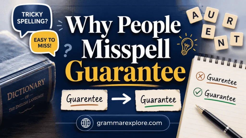 Why People Misspell Guarantee