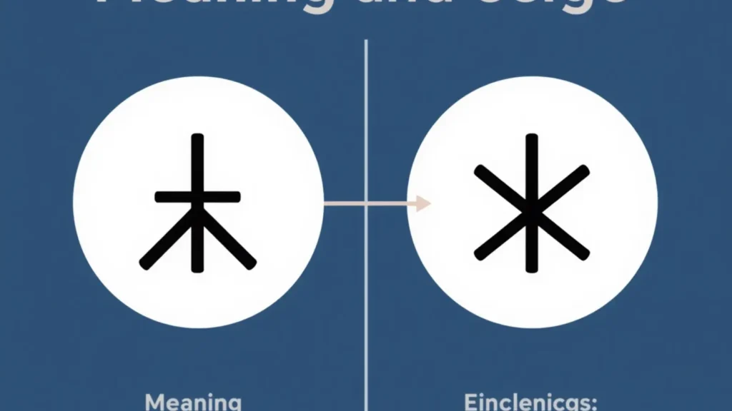 Meaning and Usage Difference
