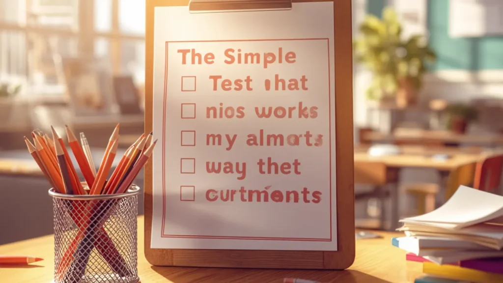 The Simple Test That Almost Always Works