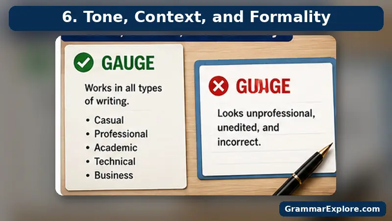 Tone, Context, And Formality