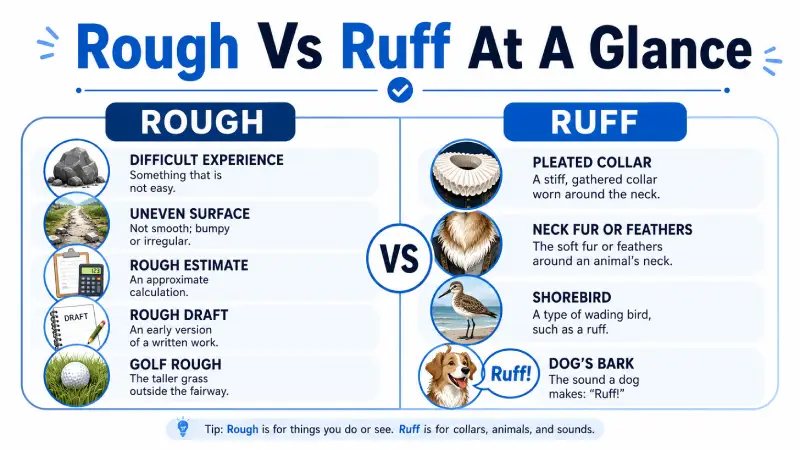 Rough Vs Ruff At A Glance