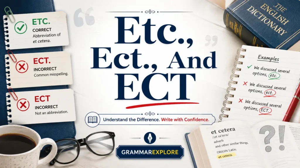 Etc., Ect., And ECT