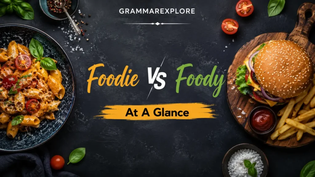 Foodie vs Foody At A Glance