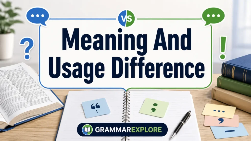 Meaning And Usage Difference