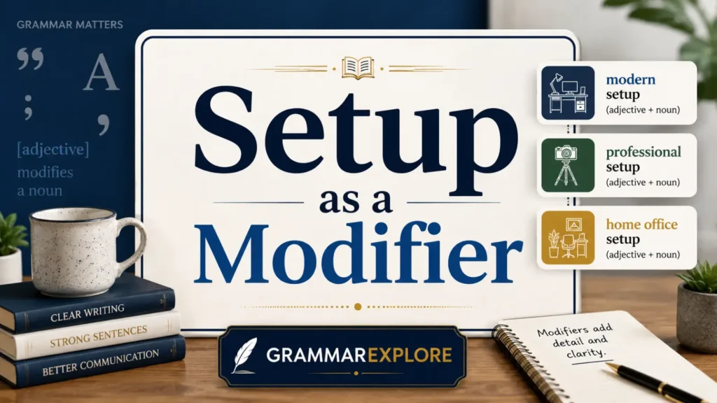Setup as a Modifier
