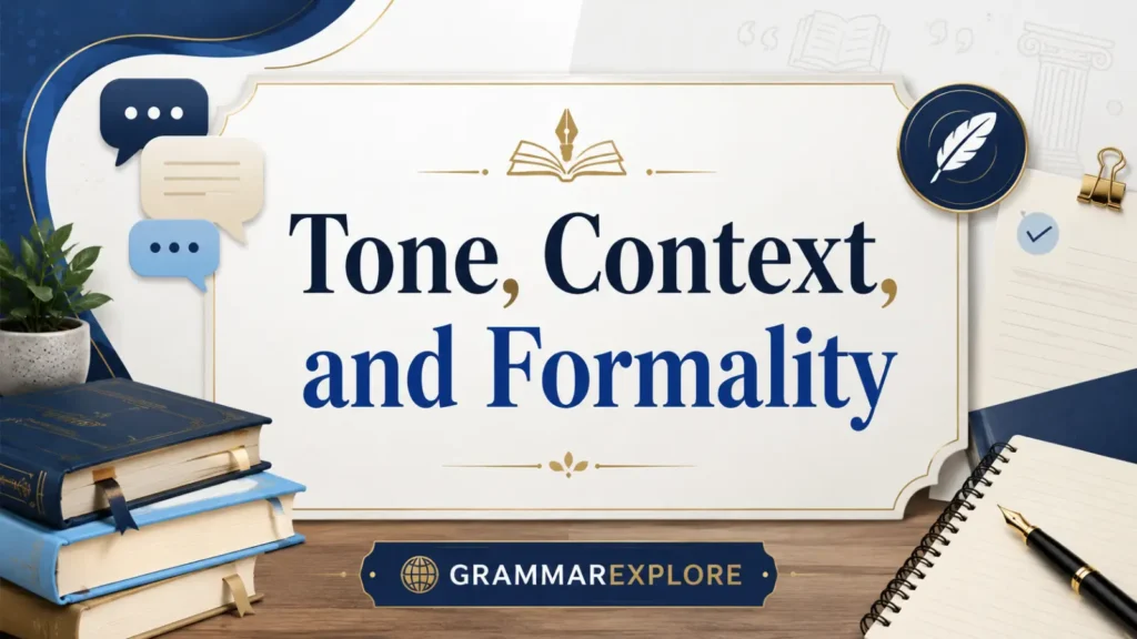 Tone, Context, and Formality