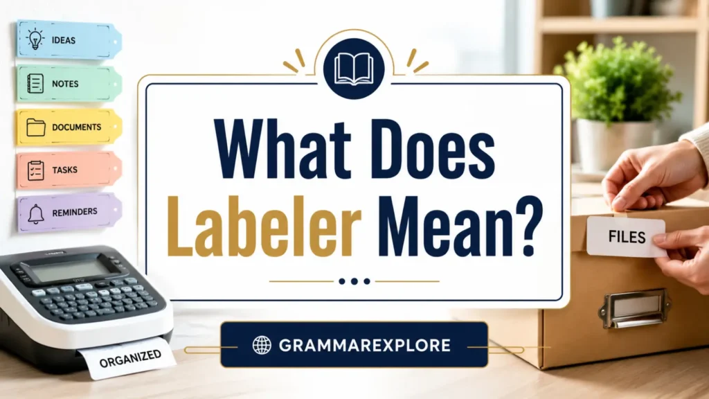What Does Labeler Mean_
