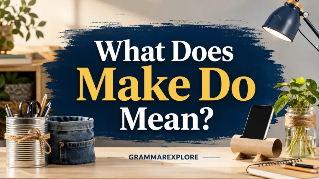 What Does Make Do Mean_