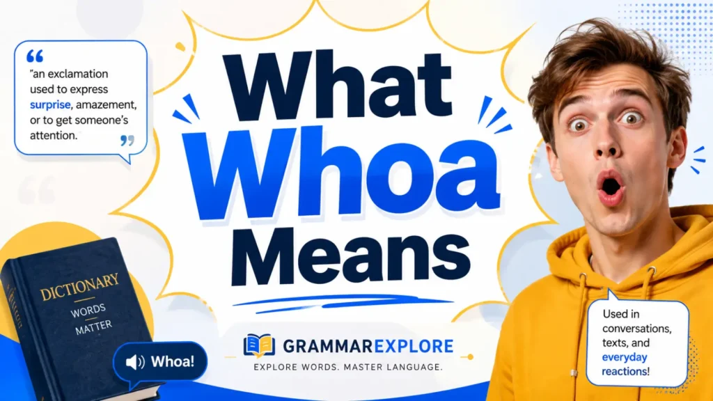 What Whoa Means