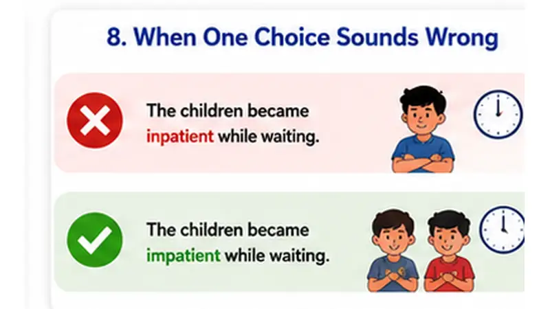 When one choice sounds wrong
