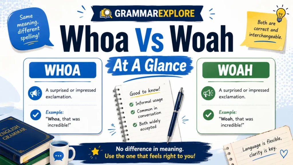 Whoa Vs Woah At A Glance