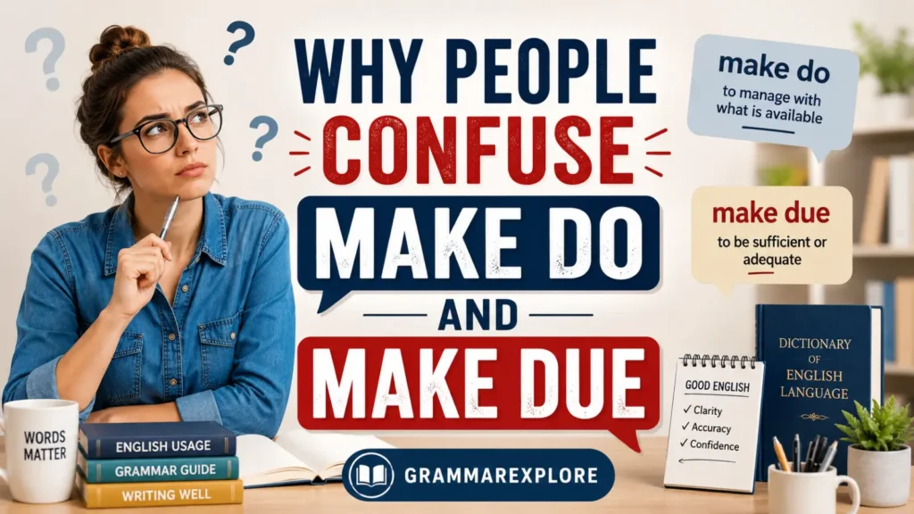 Why People Confuse Make Do And Make Due