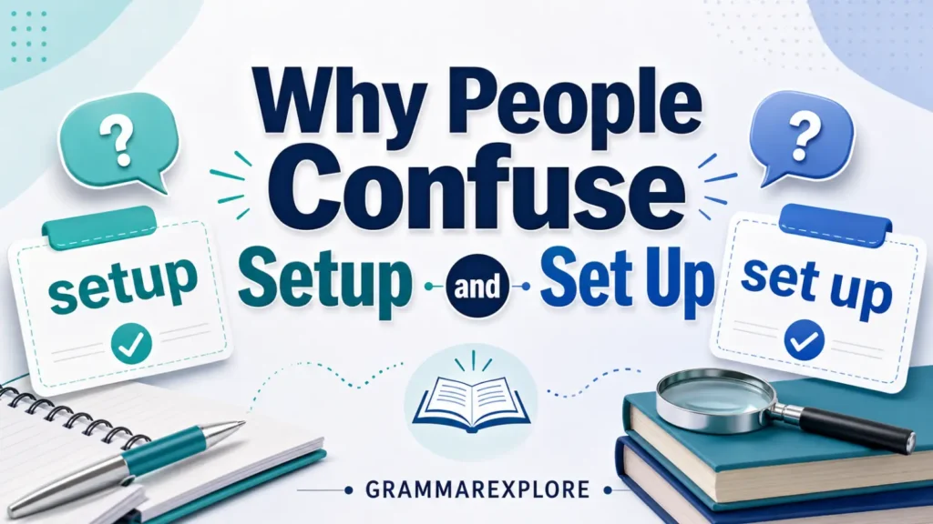 Why People Confuse Setup and Set Up