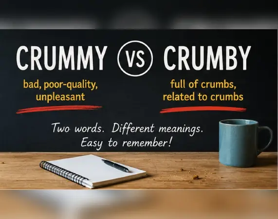 Why People Confuse Crummy and Crumby