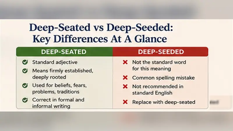 Deep-Seated Vs Deep-Seeded At A Glance