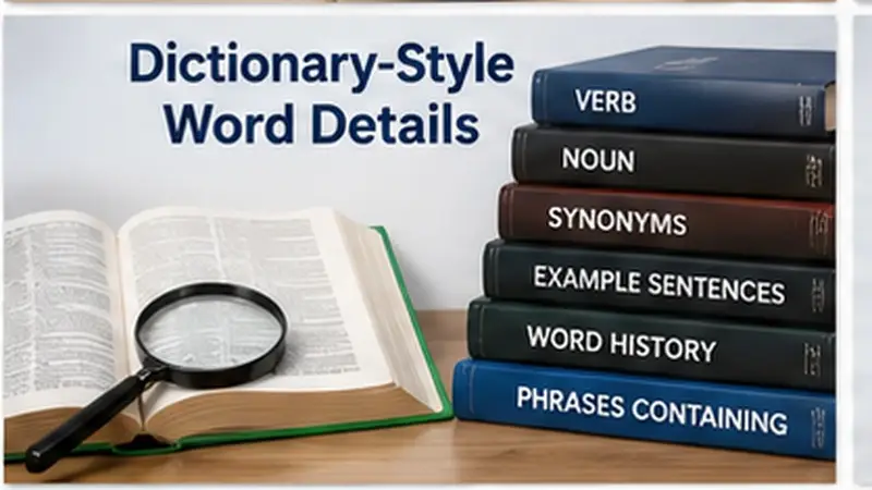 Dictionary-Style Word Details