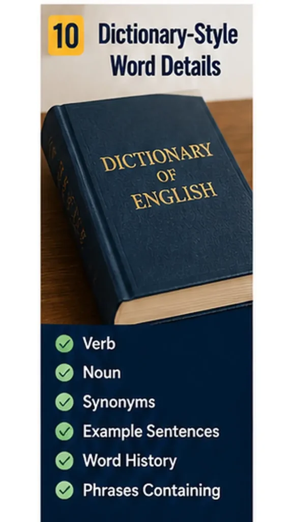 Dictionary-Style Word Details