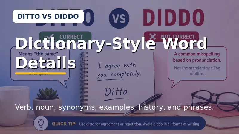 Dictionary-Style Word Details