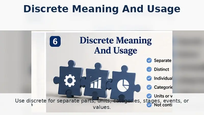 Discrete Meaning And Usage